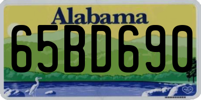 AL license plate 65BD690