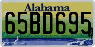 AL license plate 65BD695