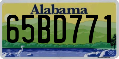AL license plate 65BD771