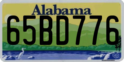 AL license plate 65BD776