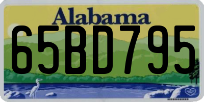 AL license plate 65BD795