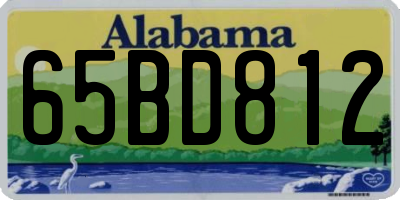 AL license plate 65BD812