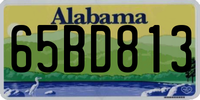 AL license plate 65BD813