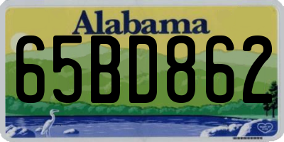 AL license plate 65BD862