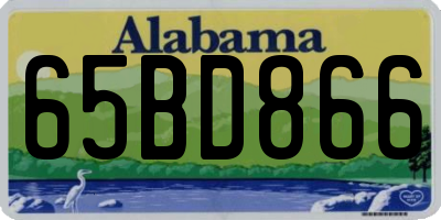 AL license plate 65BD866
