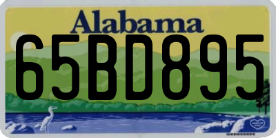 AL license plate 65BD895