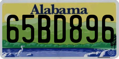 AL license plate 65BD896