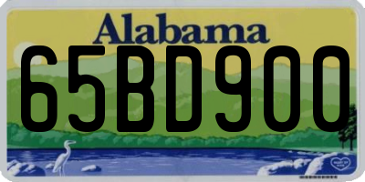 AL license plate 65BD900