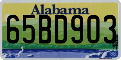 AL license plate 65BD903