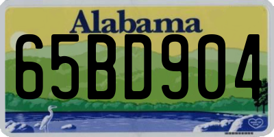AL license plate 65BD904