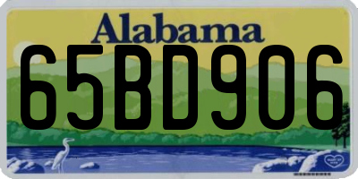AL license plate 65BD906