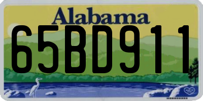 AL license plate 65BD911
