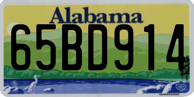 AL license plate 65BD914