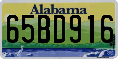 AL license plate 65BD916