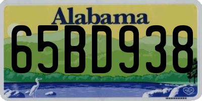 AL license plate 65BD938