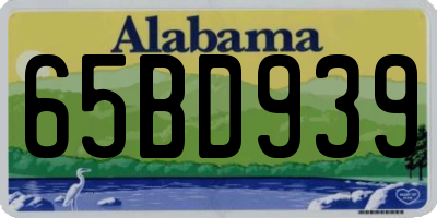 AL license plate 65BD939