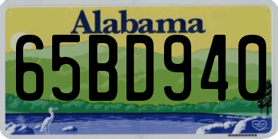AL license plate 65BD940