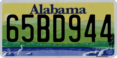 AL license plate 65BD944