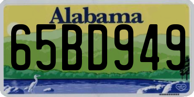 AL license plate 65BD949