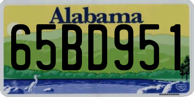 AL license plate 65BD951