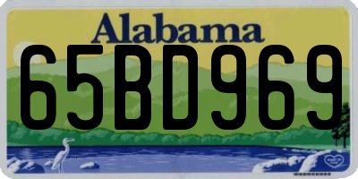 AL license plate 65BD969