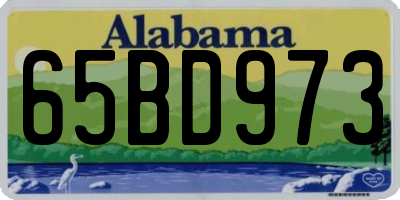 AL license plate 65BD973