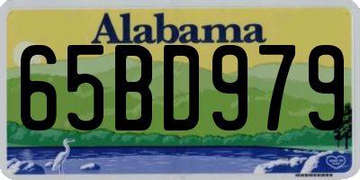AL license plate 65BD979
