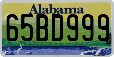 AL license plate 65BD999