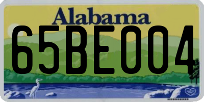 AL license plate 65BE004