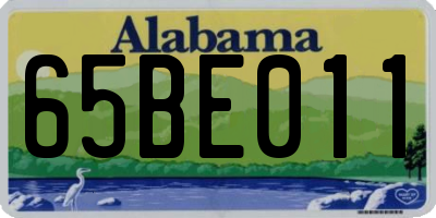 AL license plate 65BE011