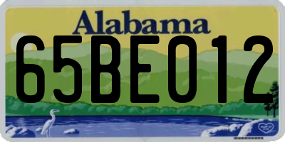 AL license plate 65BE012