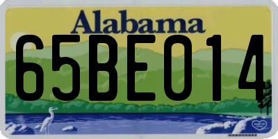 AL license plate 65BE014