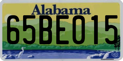 AL license plate 65BE015