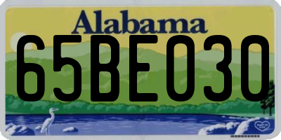 AL license plate 65BE030