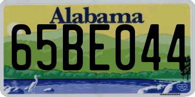 AL license plate 65BE044