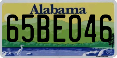 AL license plate 65BE046