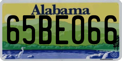 AL license plate 65BE066