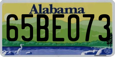 AL license plate 65BE073