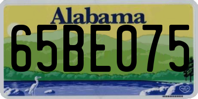 AL license plate 65BE075