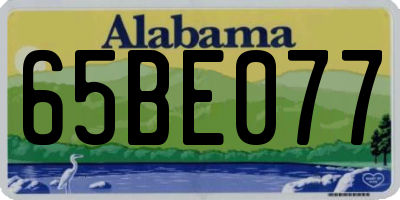AL license plate 65BE077