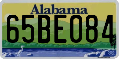 AL license plate 65BE084