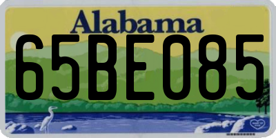 AL license plate 65BE085