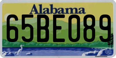 AL license plate 65BE089