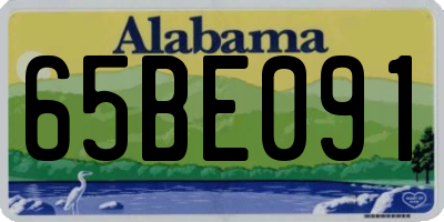 AL license plate 65BE091