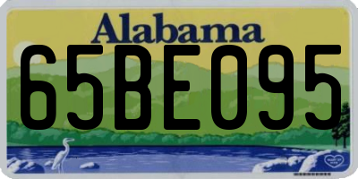 AL license plate 65BE095
