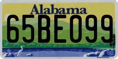 AL license plate 65BE099