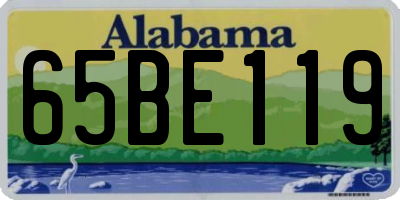 AL license plate 65BE119