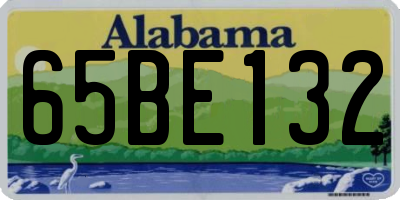 AL license plate 65BE132