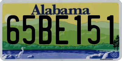 AL license plate 65BE151