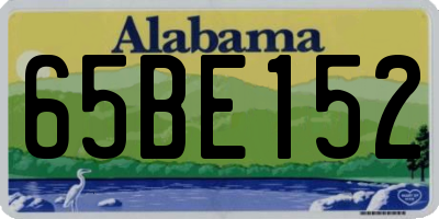 AL license plate 65BE152